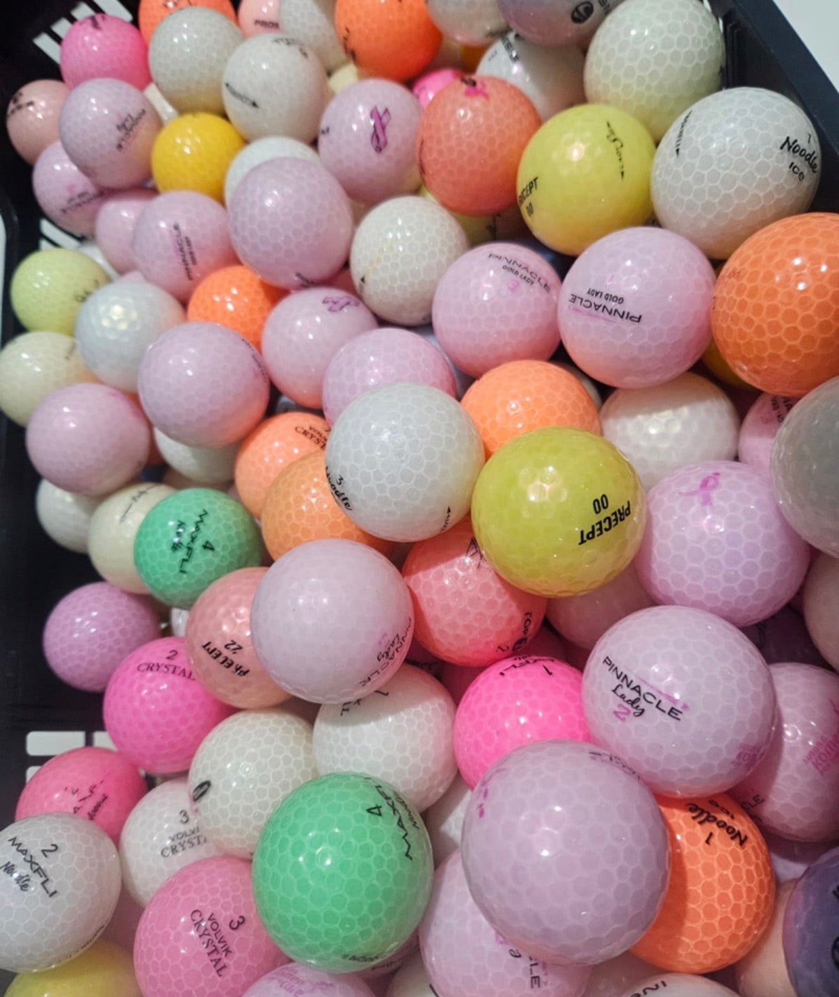 Balles de golf d'occasion Crystal Mix – Qualité Premium 4AAAA (lot de 12)