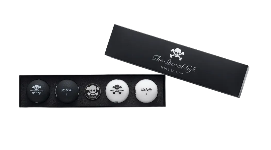 Coffret Skull - 4 Balles + Marque Balle - VOLVIK