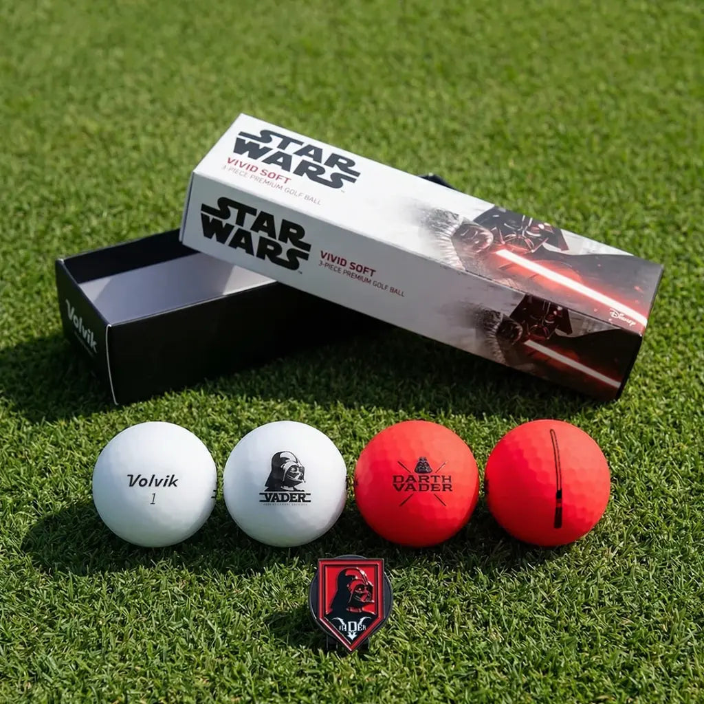 Coffret DARK VADOR STAR WARS - Long Pack - 4 Balles + Marque Balle - VOLVIK
