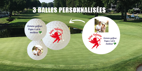 L'équipe de Golfprintstore vous propose la possibilité d'offrir ou de vous faire un lot de 3 balles de golf personnalisées avec