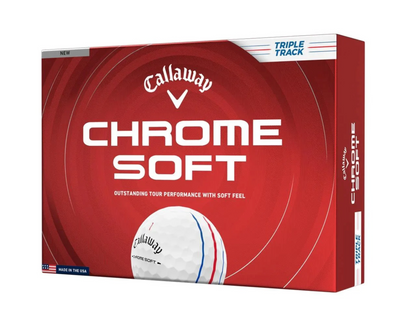 Balles Callaway Chrome Soft Triple Track Blanches