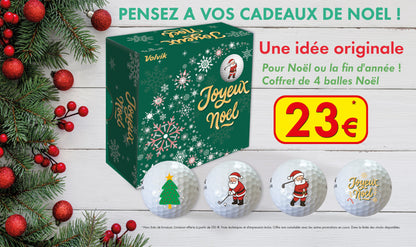 Coffret Noël 4 balles Volvik