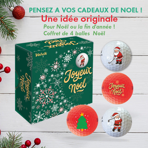 Coffret Noël 4 balles Volvik