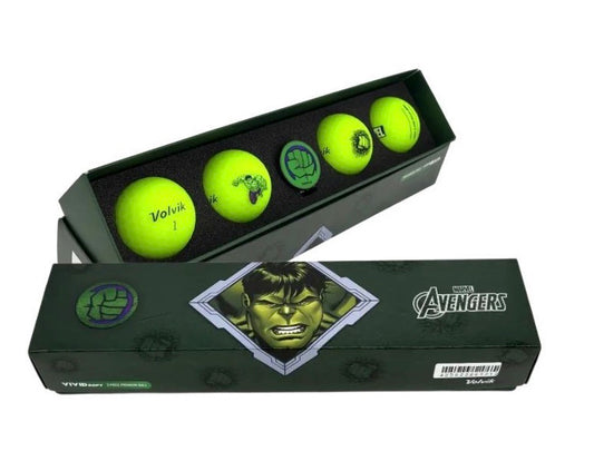 VOLVIK COFFRET 4 BALLES MARVEL HULK