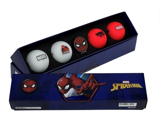 VOLVIK COFFRET 4 BALLES VIVID MARVEL SPIDER-MAN