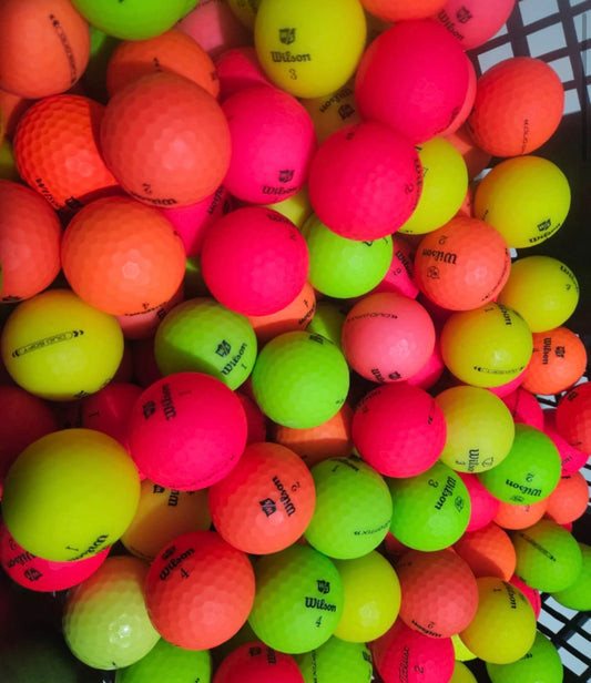 Balles de golf d'occasion Wilson Duo Optix & Duo Soft couleurs – Qualité Premium 4AAAA (lot de 12)