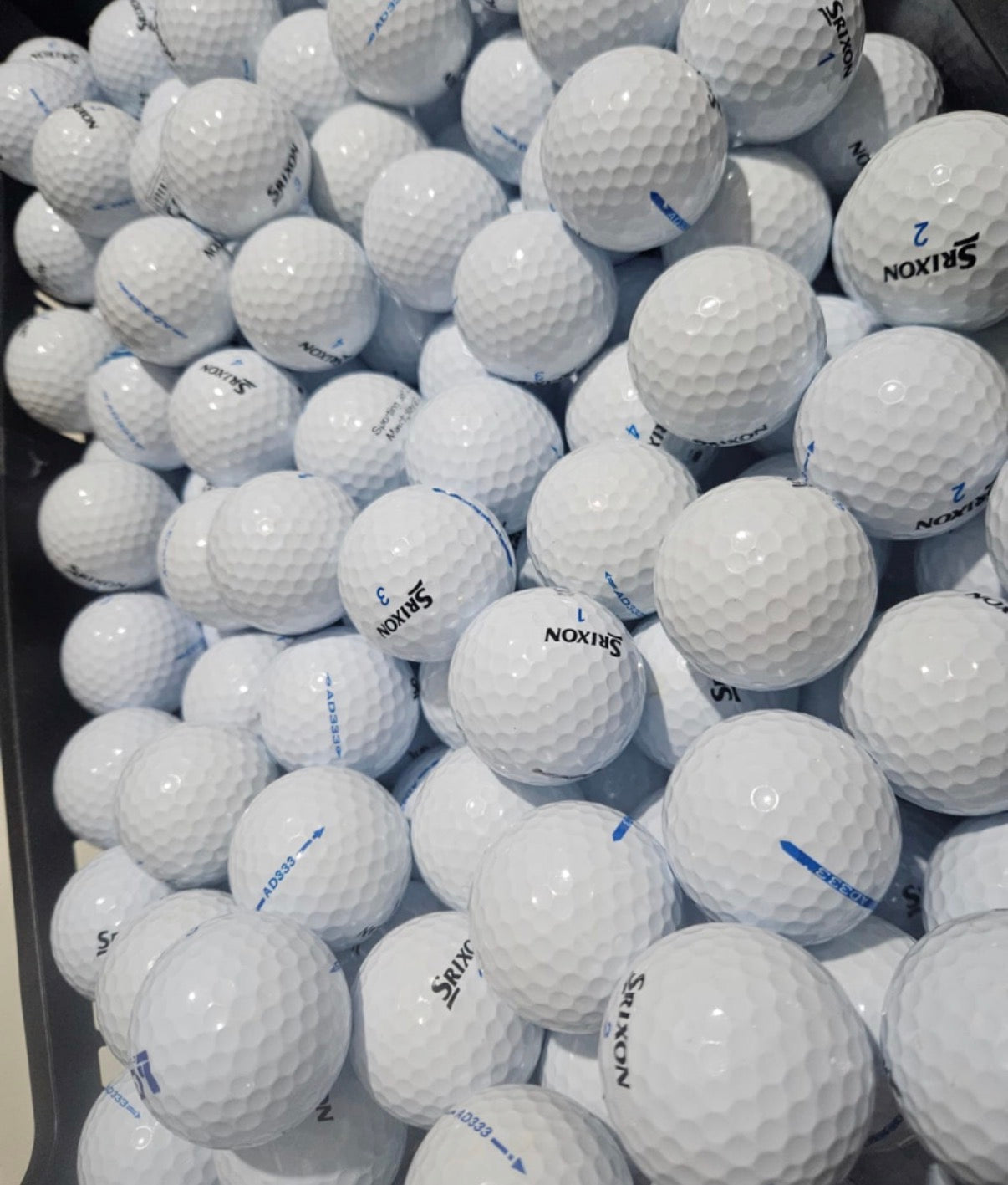 Balles de golf d'occasion Srixon AD333 blanches – Qualité Premium 4AAAA (lot de 12)