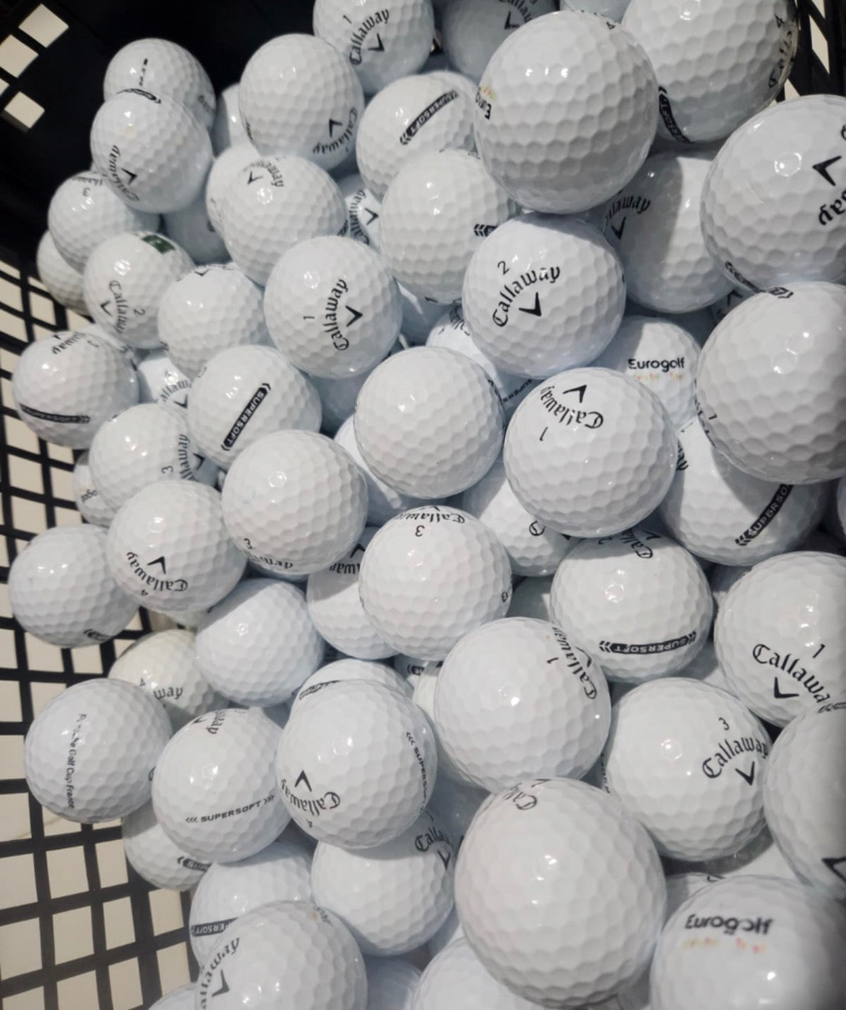 Balles de golf d'occasion Callaway Supersoft blanches – Qualité Premium 4AAAA (lot de 12)