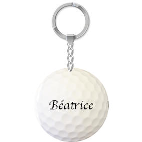 Porte Clef Balle de Golf Personnalisé