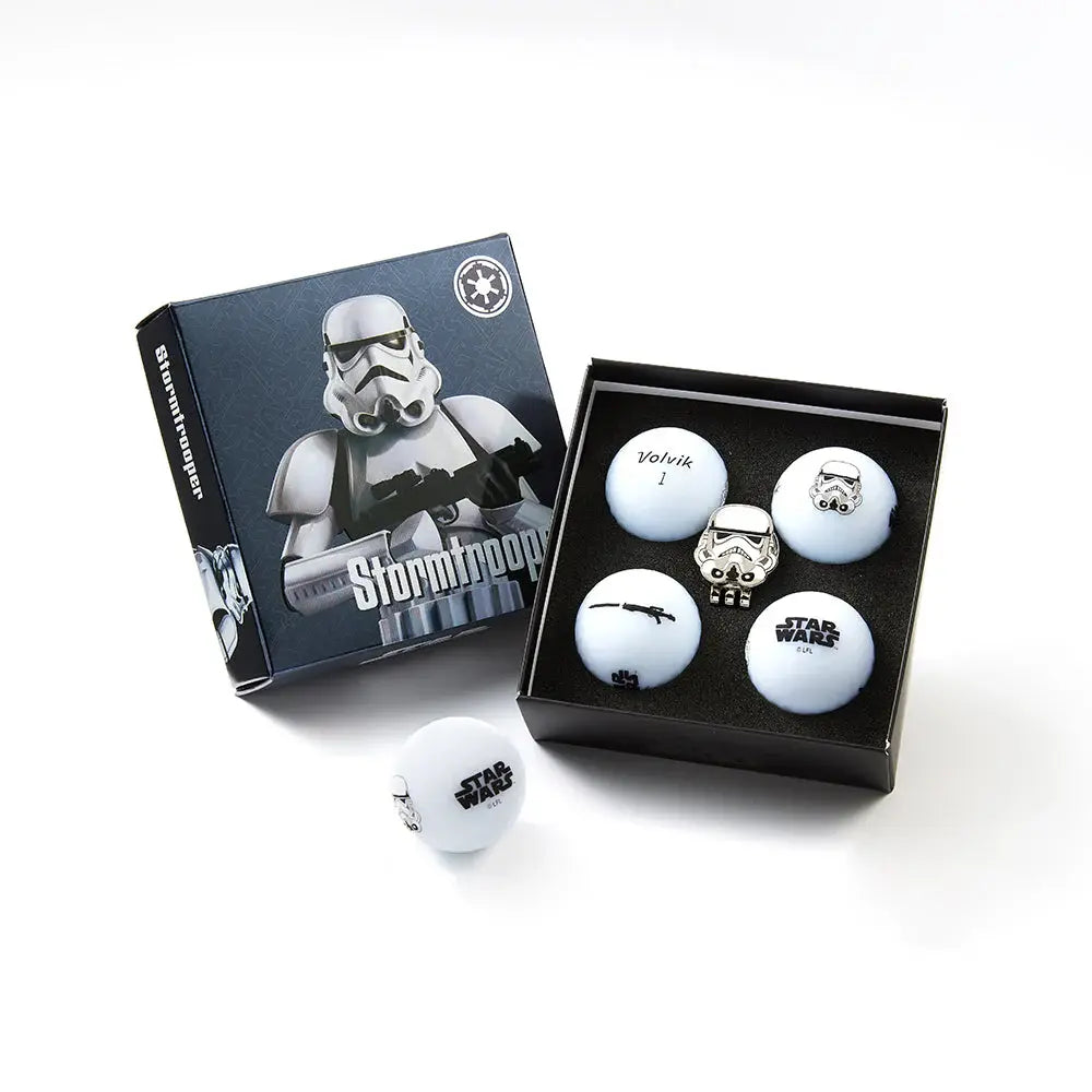 Coffret STORMTROOPER STAR WARS- 4 Balles + Marque Balle - VOLVIK