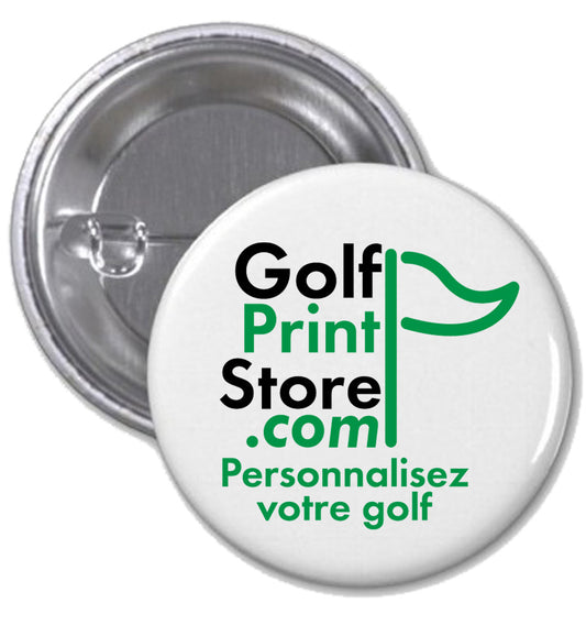 Badges 38mm épingle x 100 exemplaires