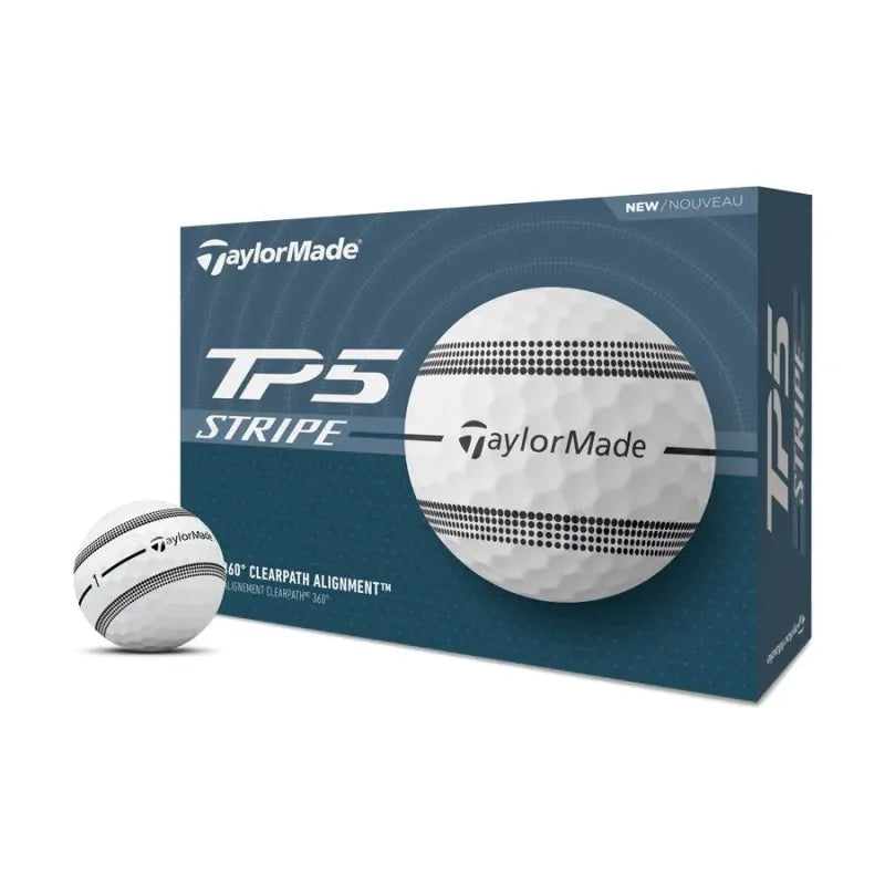 Balles Taylormade TP5 Stripe  Blanches