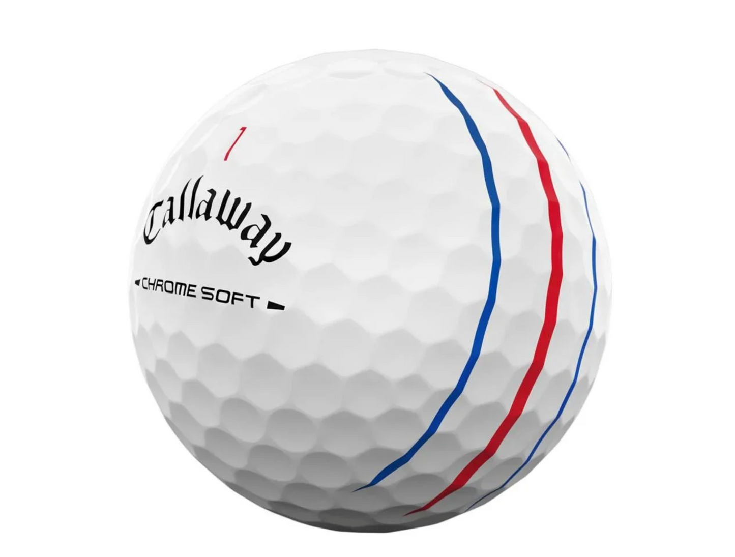 Balles Callaway Chrome Soft Triple Track Blanches