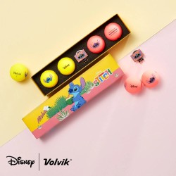 VOLVIK COFFRET 4 BALLES DISNEY STITCH ALOHA