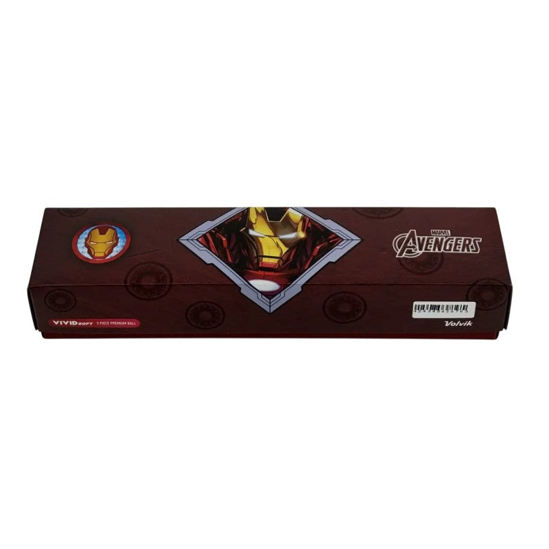 VOLVIK COFFRET 4 BALLES VIVID MARVEL IRON MAN