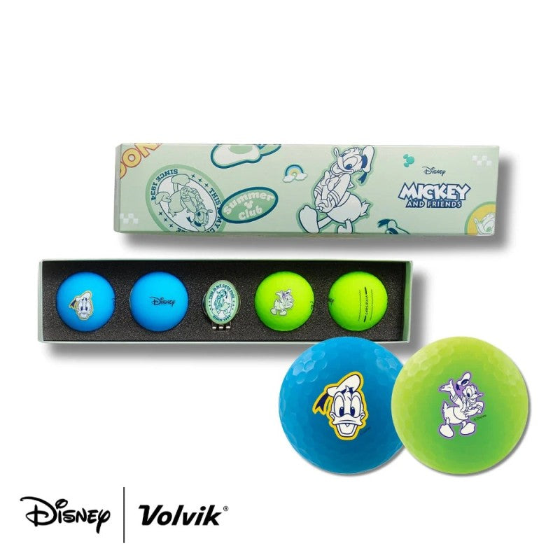 VOLVIK COFFRET 4 BALLES VIVID SOFT DISNEY DONALD DUCK